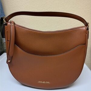 Michael Kors Tan Leather Hobo Bag